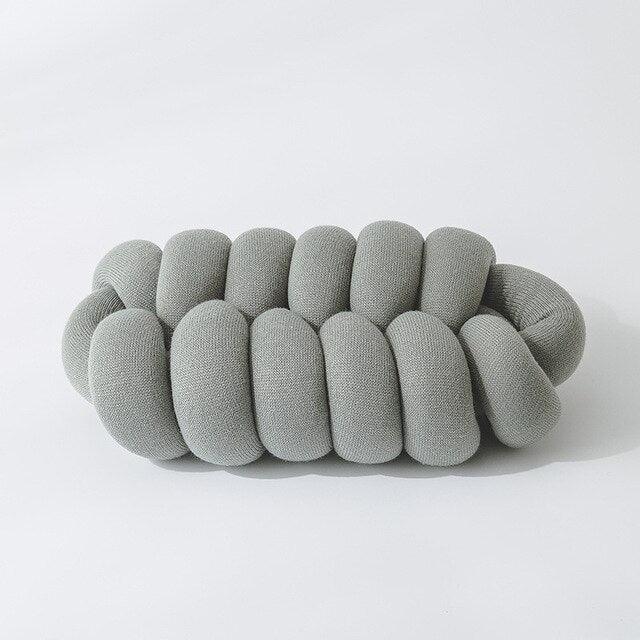 Cocoon Knot Pillow LightGray | Sage & Sill